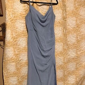 Dusty Blue Bridesmaids Dress